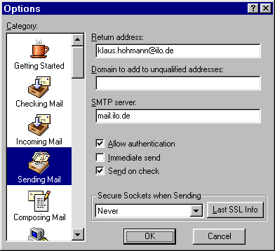 Sending mail